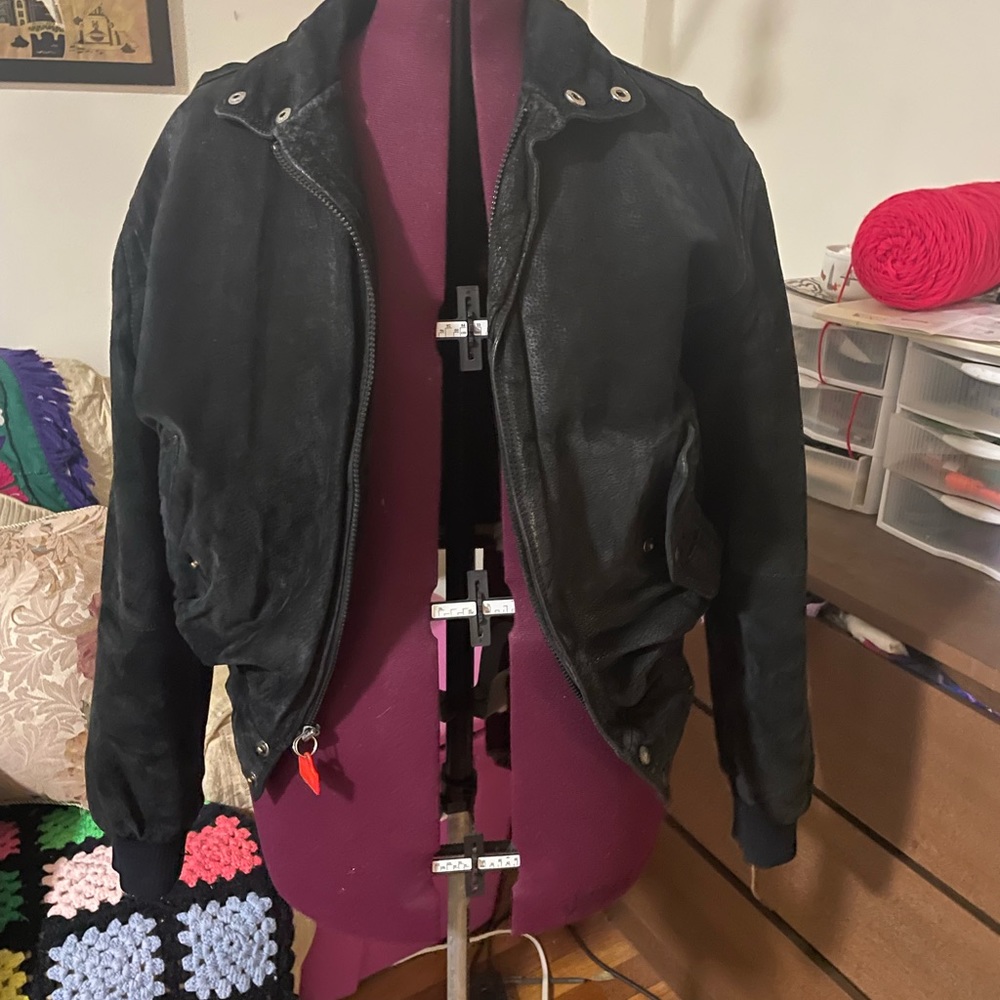 Rare vintage Members Only suede bomber jacket